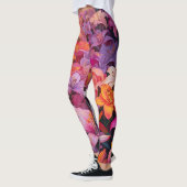 Leggings Bloom Floral Tout-Sur-Imprimé Gras (Gauche)