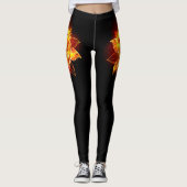 Leggings Blooming Fire Rose (Devant)