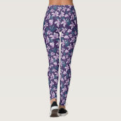 Leggings Blossom Bliss sur Dark Purple (Dos)