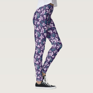Leggings Blossom Bliss sur Dark Purple
