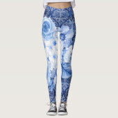 Leggings Blossom in Style ! Bleu Chic (Devant)