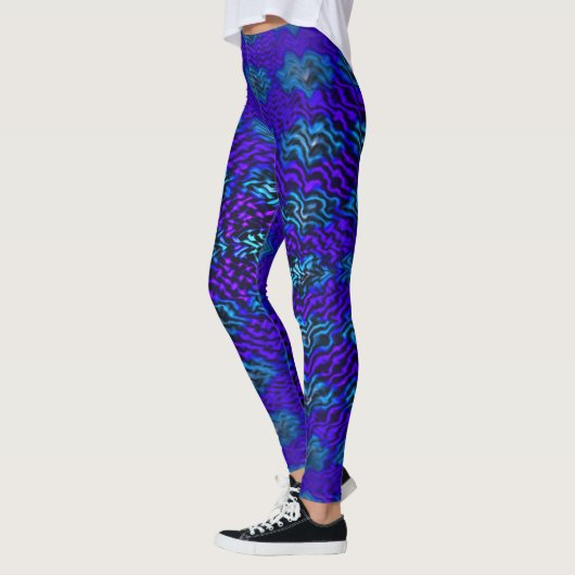 Leggings Blu Zebra (Gauche)