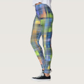 LEGGINGS - Blue Abstract Design (Gauche)