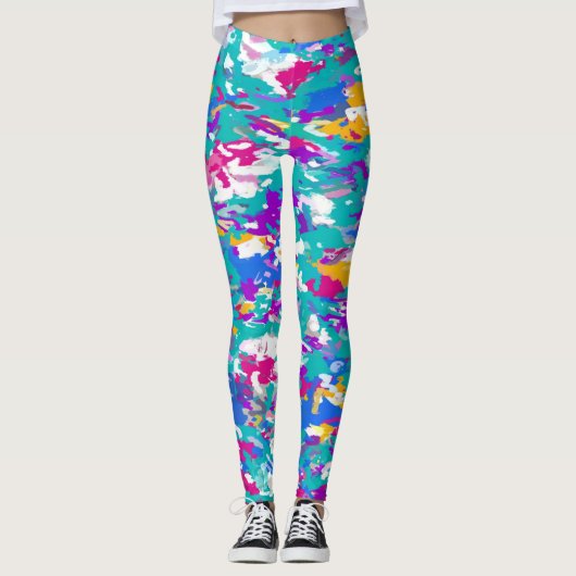 Leggings Blue and Pink (Devant)