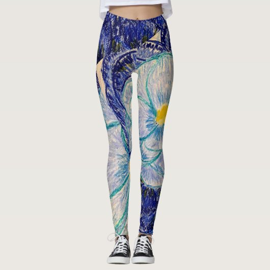 Leggings Blue Camelia (Devant)