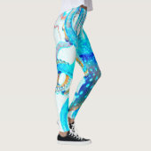 Leggings Blue colorful octopus (Droite)