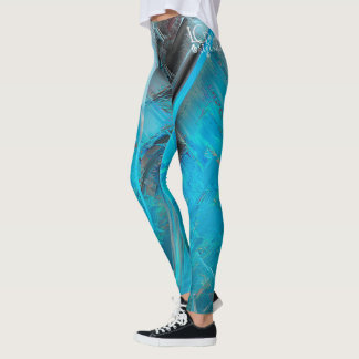 Leggings Blue Designer