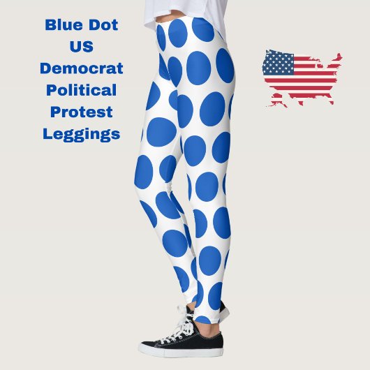 Leggings Blue Dot Le Démocrate Américain soutient la protes