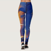 Leggings Blue Elephant Glow Design (Dos)