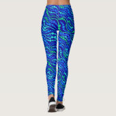 Leggings Blue Green Gears (Dos)