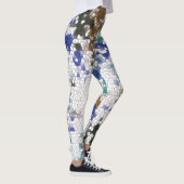 Leggings Blue Green Purple Grey Motif unique (Droite)