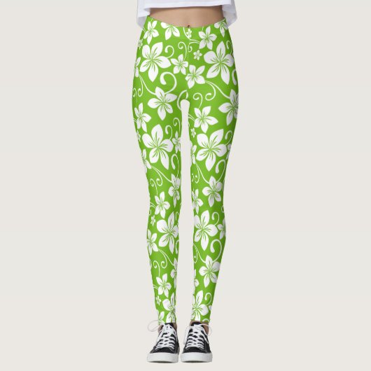 LEGGINGS BLUE HAWAII (LIME) (Devant)