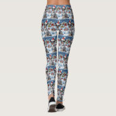 Leggings Blue Heeler Chien Winter Wonderland Noël Joie (Dos)