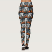 Leggings Blue Heeler Halloween Épouvantable (Dos)