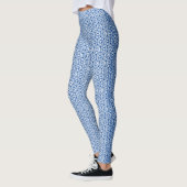 Leggings - Blue Hexagon Pattern (Links)