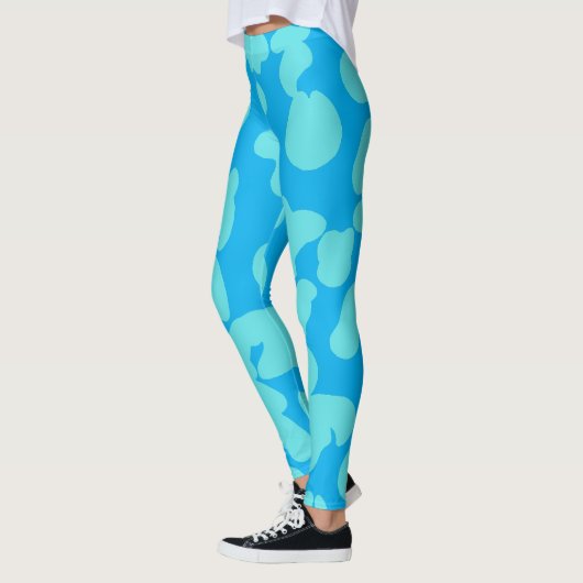 Leggings blue ivy illustration sport women (Gauche)