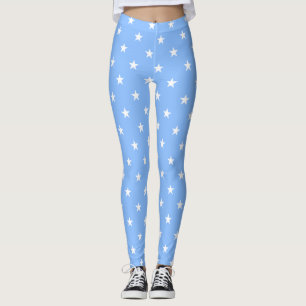 Leggings Blue Large Stars
