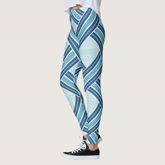 Leggings Blue Lines Pattern (Gauche)