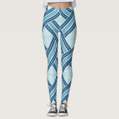 Leggings Blue Lines Pattern (Devant)