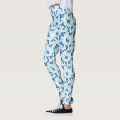 Leggings Blue Marlin Jumping out of Ocean (Gauche)