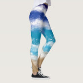 Leggings Blue Ocean Waves et Sandy Beach (Droite)