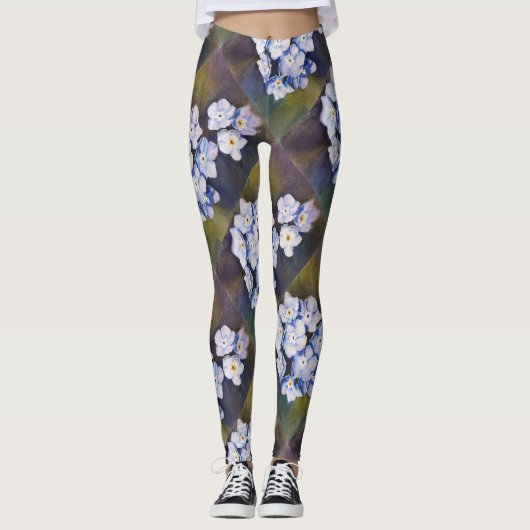 LEGGINGS BLUE OUBLIE-MOI NOTES | LÉGUMES FLORAUX (Devant)
