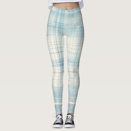 Leggings Blue Plaid (Devant)