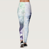 Leggings Blue Purple Feather Lite (Dos)