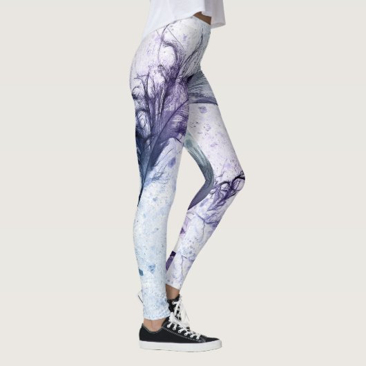 Leggings Blue Purple Feather Lite (Droite)