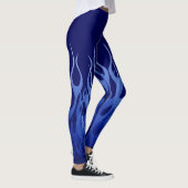 Leggings Blue Racing Flames Decor on (Droite)