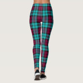 Leggings Blue Red Campbell Tartan Blackwatch Plaid (Dos)