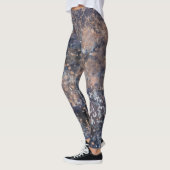 Leggings Blue & Rose Gold Paint Splatter Abstract Glamour (Gauche)