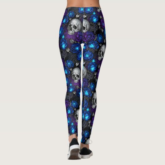 Leggings Blue Rose Magic (Dos)