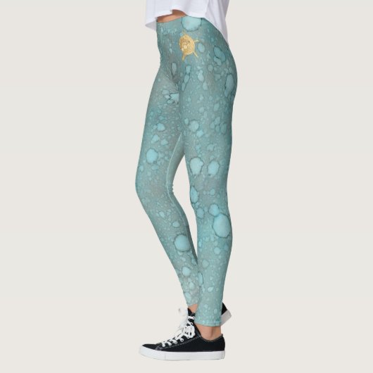 Leggings Blue Sea/Dolphin Design (Gauche)