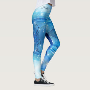 Leggings Blue Star Burst Rungings Pantalons d'exercice