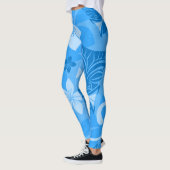 Leggings Blue Tiki Hawaiian (Gauche)