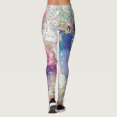 Leggings Blue Turquoise violet or Galaxy Star Parties scint (Dos)