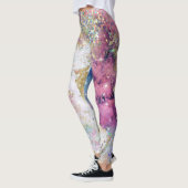 Leggings Blue Turquoise violet or Galaxy Star Parties scint (Gauche)