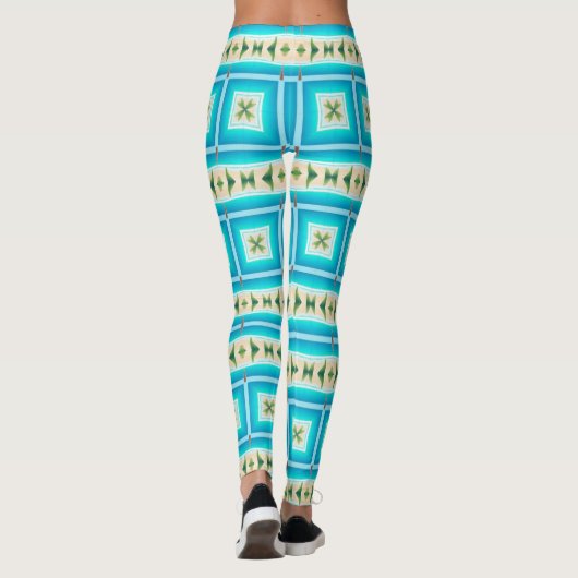 Leggings Blue Waters Beach Design (Dos)
