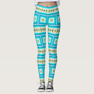 Leggings Blue Waters Beach Design