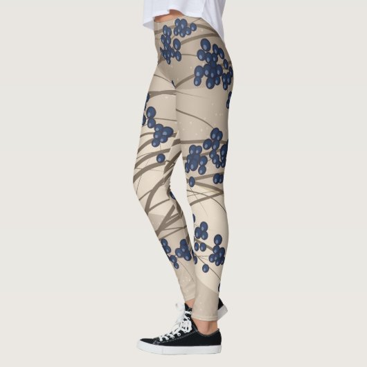 Leggings Blueberry Branches Botanique (Gauche)