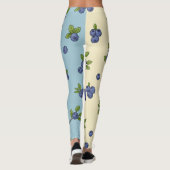 Leggings Blueberry Repeat Motif - Pastel Vibe (Dos)
