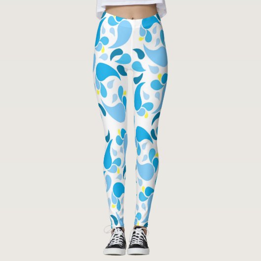 Leggings Blues d'été (Devant)