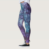 Leggings Blues/Purples Design d'encre (Gauche)