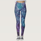Leggings Blues/Purples Inktontwerp (Voorkant)