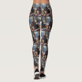 Leggings Bluetick Coonhound With Christmas Lights Holiday (Dos)