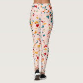 Leggings Blush Terrazzo | Speckles écocliques roses | ABSTR (Dos)