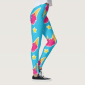 Leggings Boardwalk Bliss : Crème Glacée & Étoiles (Droite)