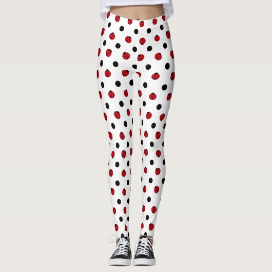 Leggings Bogue mignonne et pois (Devant)