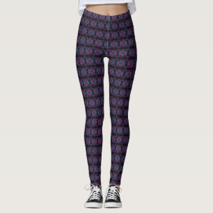 Leggings Bohème Chintz 79 Dark Magenta Turquoise